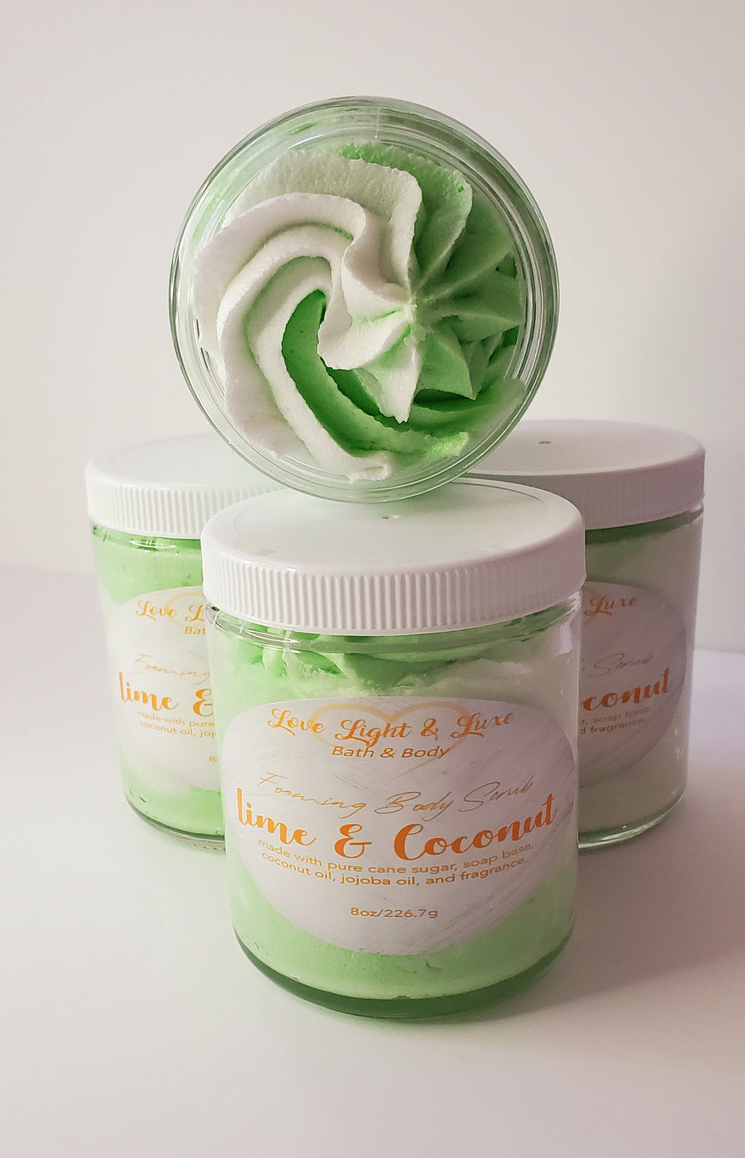 Lime & Coconut foaming Body Scrub